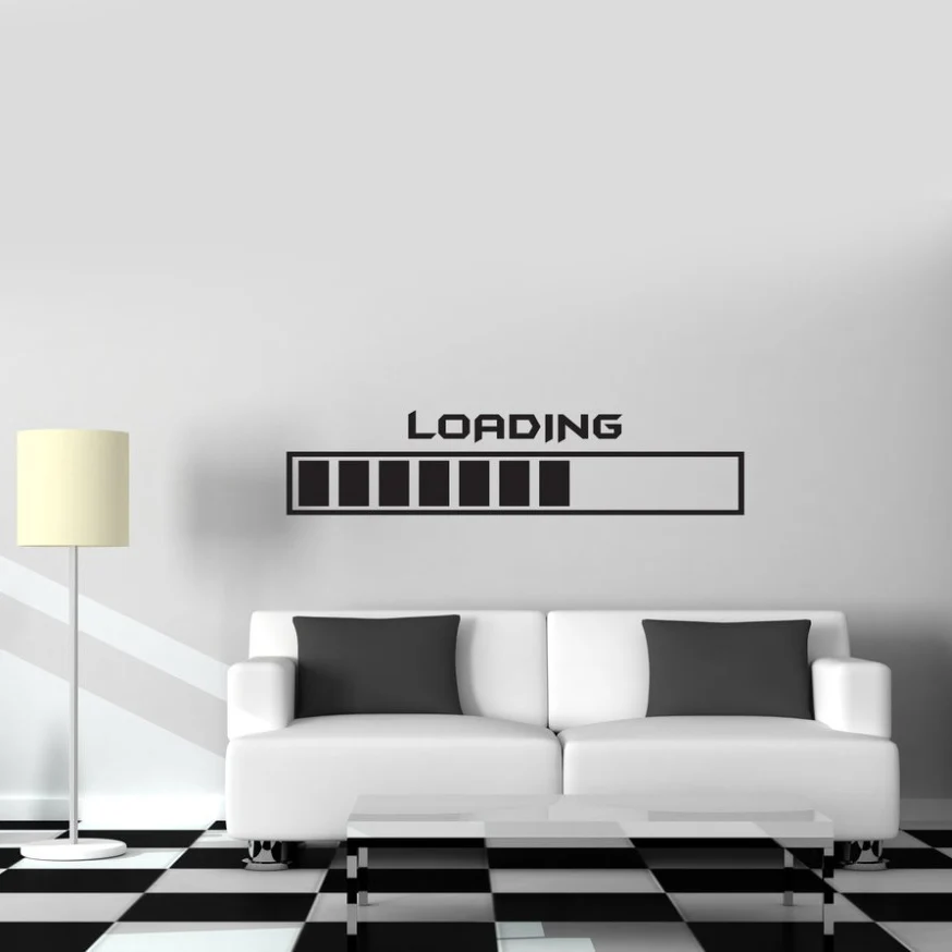 Игровая виниловая настенная наклейка, игровая загрузка джойстика, декор для комнаты, настенные наклейки, домашний дизайн, настенная татуировка, креативная Съемная роспись SA154