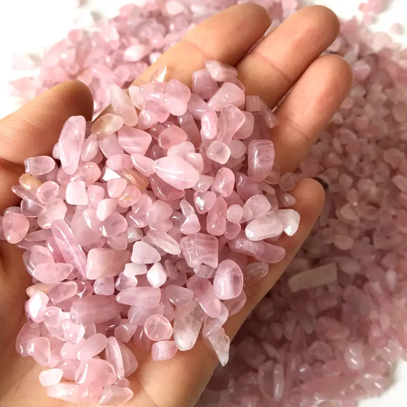 Порошок кристалл розовый камень розовый кварц маленький Гравий DIY Украшение дома цветочный горшок Аквариум Декоративные аквариум фэншуй