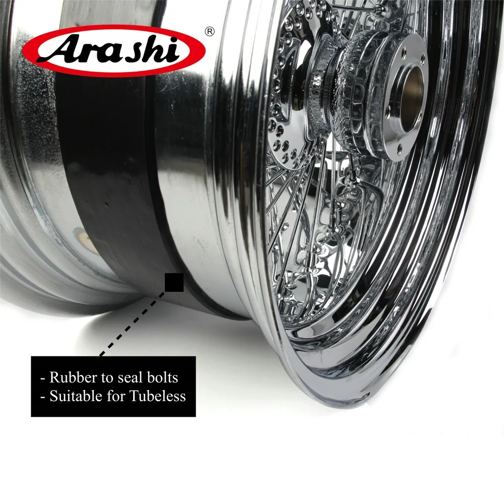 Хромированный обод колеса Arashi 18x10 5 дюйма 80 спиц задний для Harley Davidson Custom FXSB SOFTAIL Road