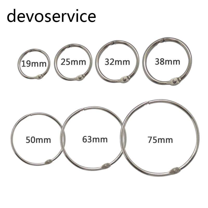 10 шт. металлические кольца брелоки для скрапбукинга|rings for binders|book binder ringsmetal book rings |