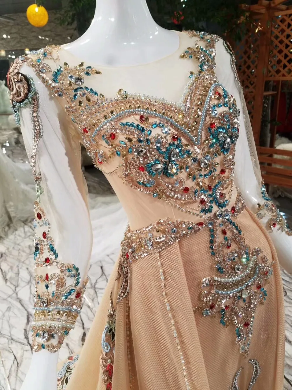 Angel Tree Top Design Sheath Ever Pretty Dresses Full Beading Crystal Pattern Tailored Formal Long Women Evening Dress 2018 | Свадьбы и
