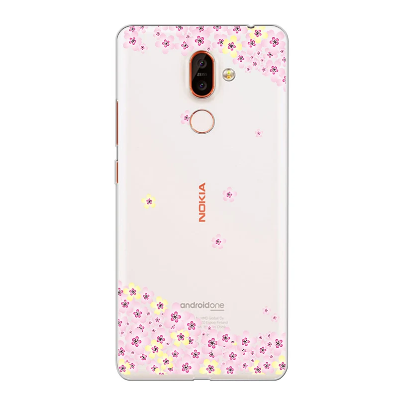 Ciciber чехол для телефона Nokia 9 PureView 1 2 3 5 6 7 8 Sirocco мягкая задняя крышка из ТПУ Plus Flower |