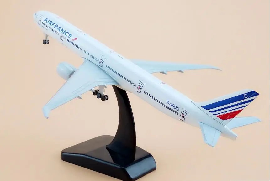 16 см модель самолета Боинг 777 Air France самолет авиакомпании B777 металла