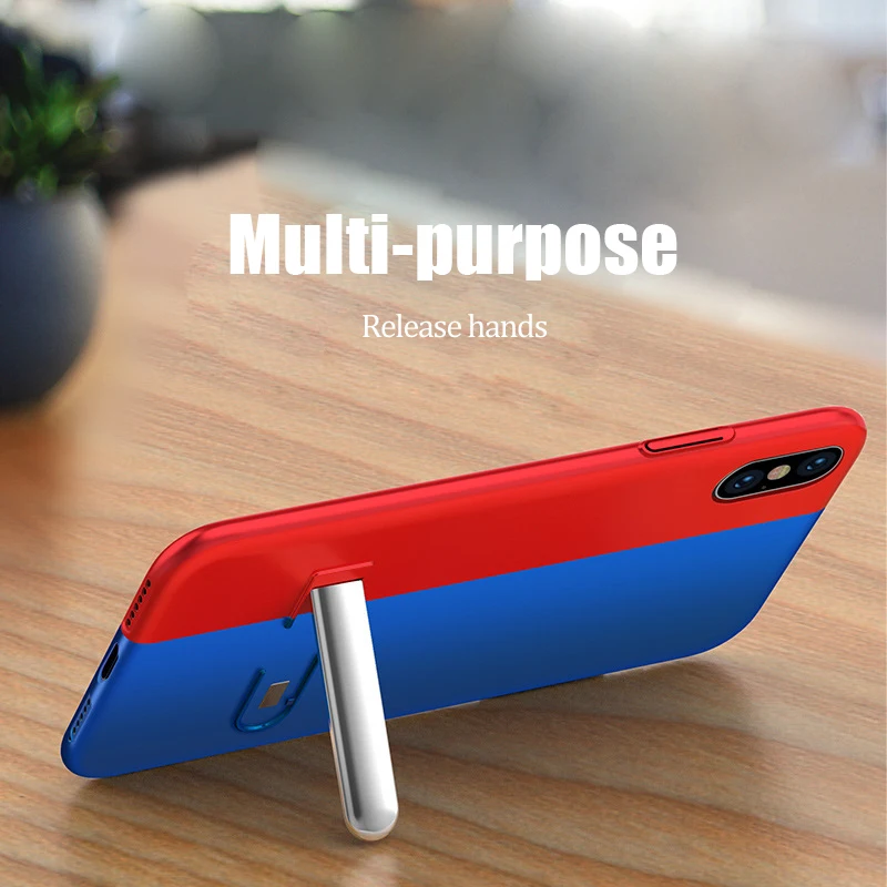 Цветной магнитный адсорбционный чехол для iPhone XR XS MAX X 8 Plus 7 комбинированные чехлы