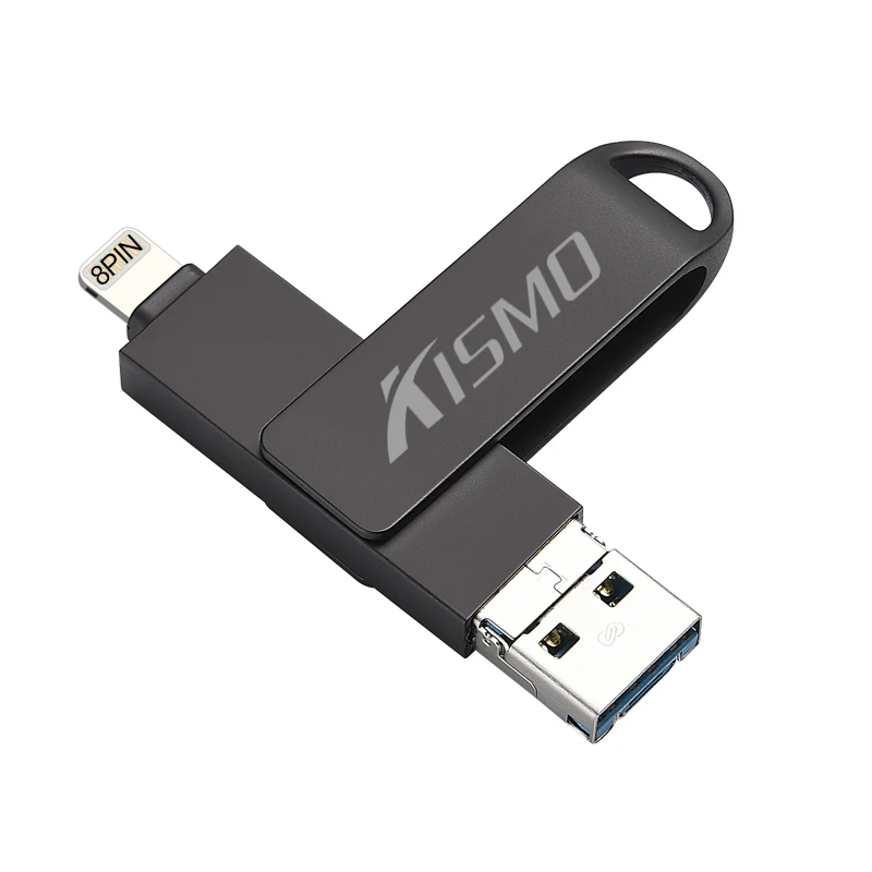 Kismo OTG USB Flash Drive USB3.0 U DIsk Mini Pen Drive For iPhone X 8 7 6 Plus 5S ipad Mini Air Samsung A3 A5 A7 2016 S6 S7