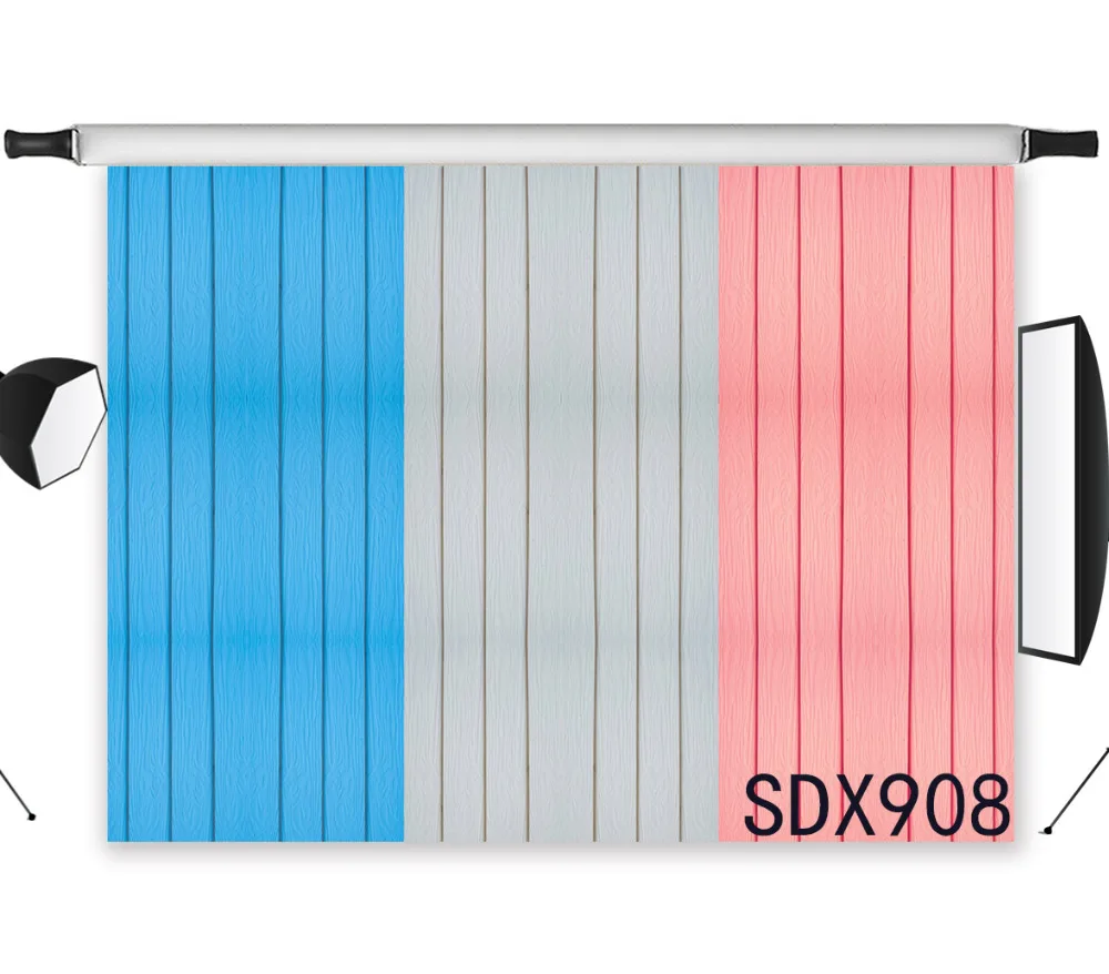 LB полиэстер и винил синий серый красный сплайсированные деревянные доски студия