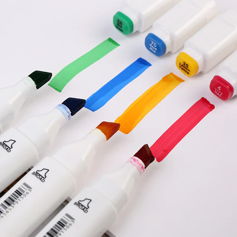 Touchfive 30/40/60/80 Colors Art Marker Set Alcohol Based Sketch Marker Pen For Drawing Manga Design Art Set Supplies