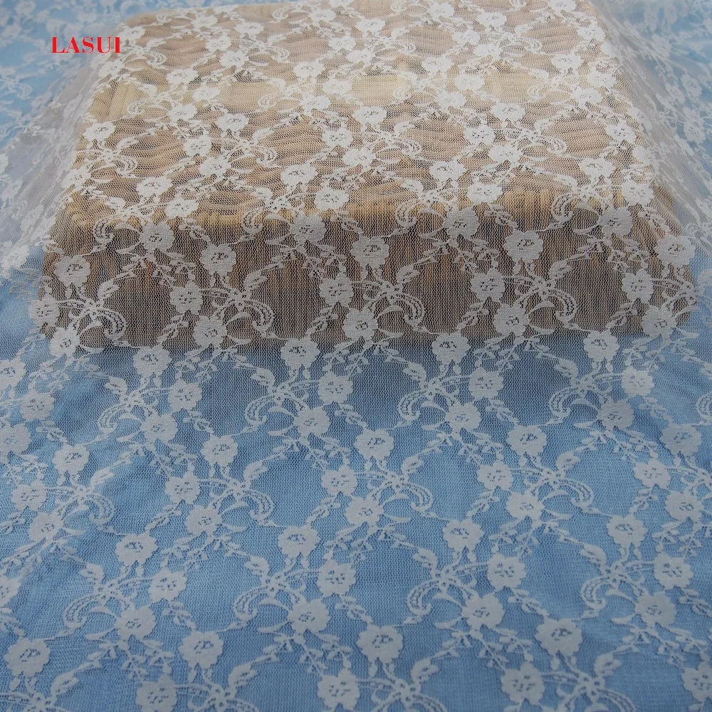 LASUI 2y = 1 комплект белая сетчатая кружевная ткань с цветами одежда сделай сам