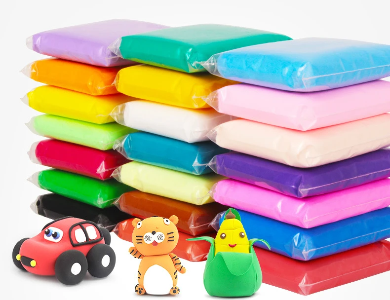 24 цвета, легкая глина, сухой на воздухе полимерный пластилин, пластилин для моделирования, супер легкая, сделай сам, мягкая креативная ручная резинка, развивающие глиняные игрушки