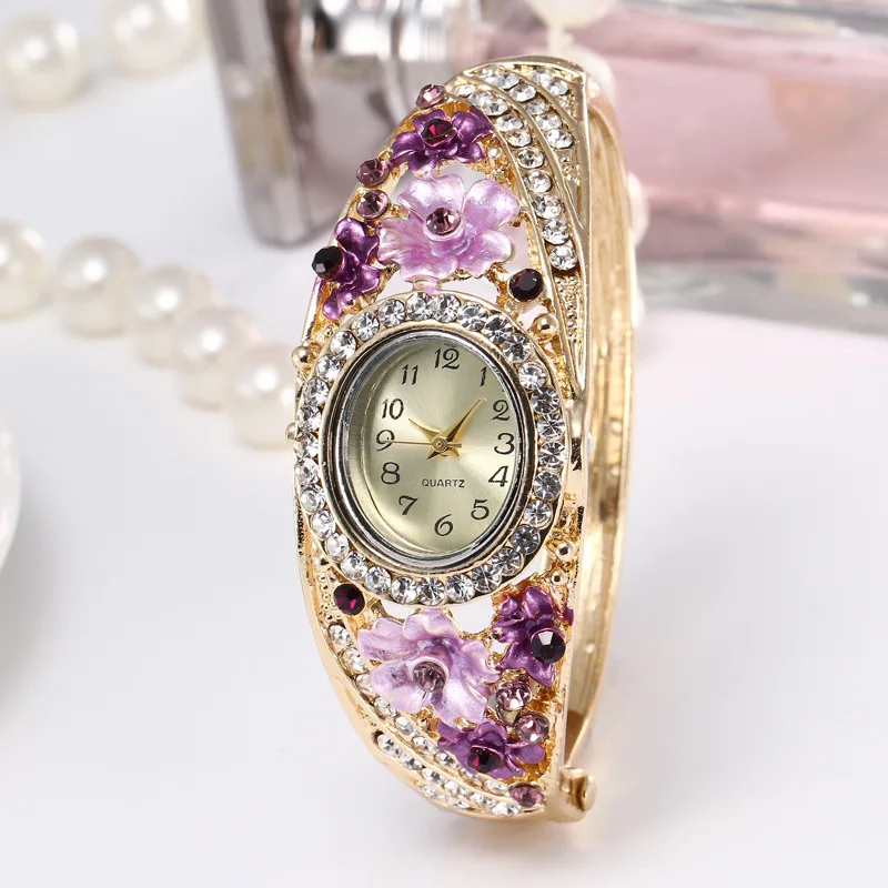 5 шт. роскошные женские часы-браслет ЖЕНСКИЕ НАРЯДНЫЕ часы кварцевые наручные