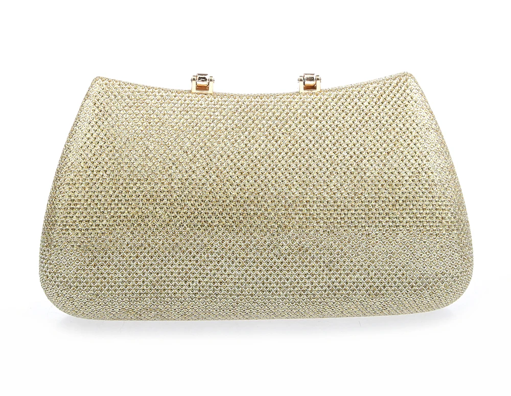 Роскошные бриллиантовые вечерние сумки с застежкой u-образной формы Серебряная