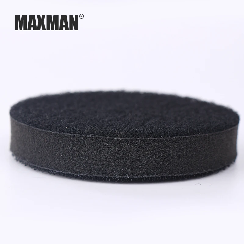 Soft(full black) 3 дюйма(75 мм) Губка буферизация колодки для флокирования шлифовальный диск подложка колодки Неровная поверхность полировка мощность шлифовальные аксессуары - Цвет: Soft(full black)