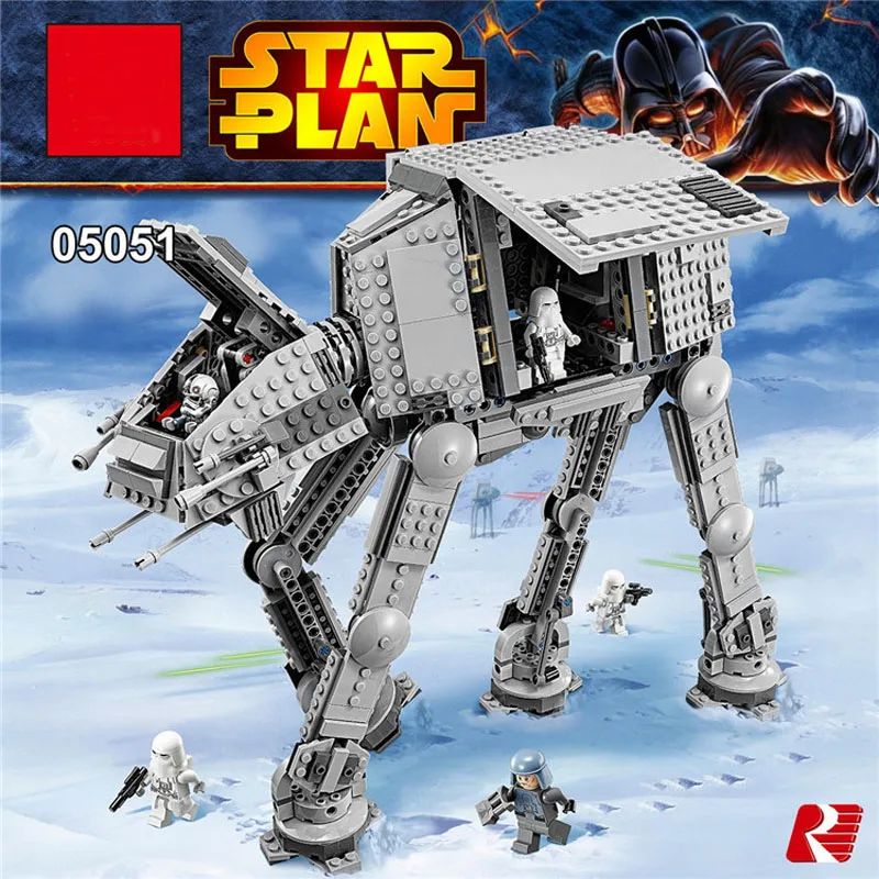 Звездные войны серии AT-AT транспорт панцирь Робот строительные блоки DIY Мини
