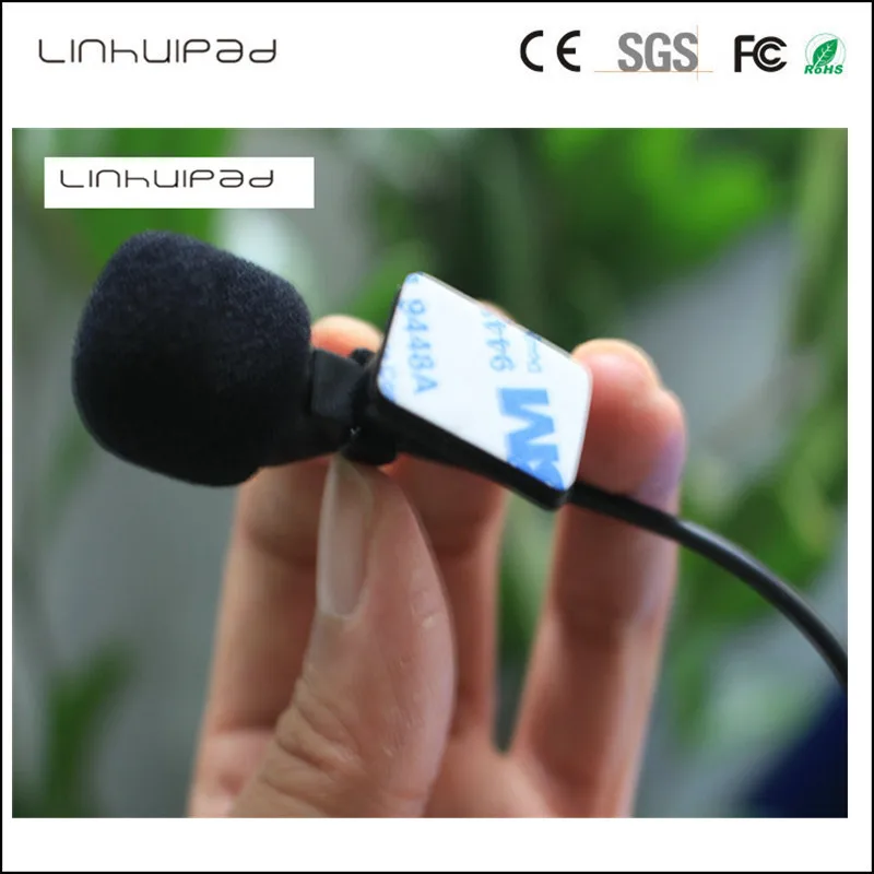 Мини микрофон Linhuipad 3 5 мм с Mono аудио воротником проводной внешний автомобильный
