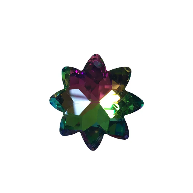 

10pcs Rainbow 38mm Glass Crystal Stars Pendant For Chandeliers Lustre De Cristal Glass Lighting Pendant Prism