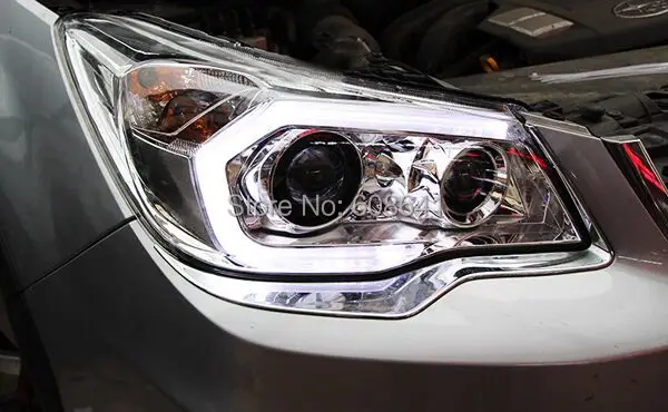 Светодиодный головной фонарь с правой ручкой и хромированным корпусом для Subaru
