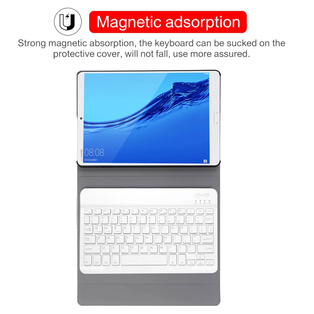 Ходунки Bluetooth клавиатура чехол для Huawei MediaPad M5 8 4 &quotпланшет съемный SHT-AL09 SHT-W09 |