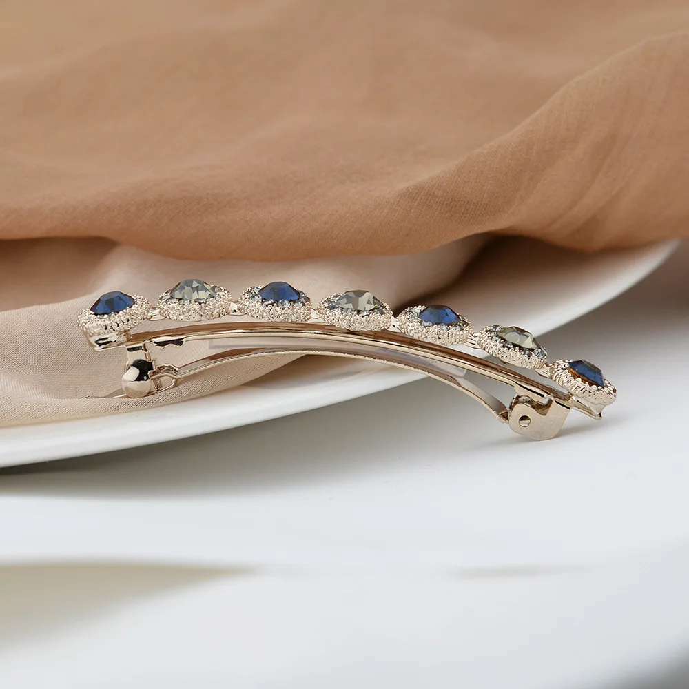 Высококачественные Стразы женский хвостик заколки для волос Хрустальная