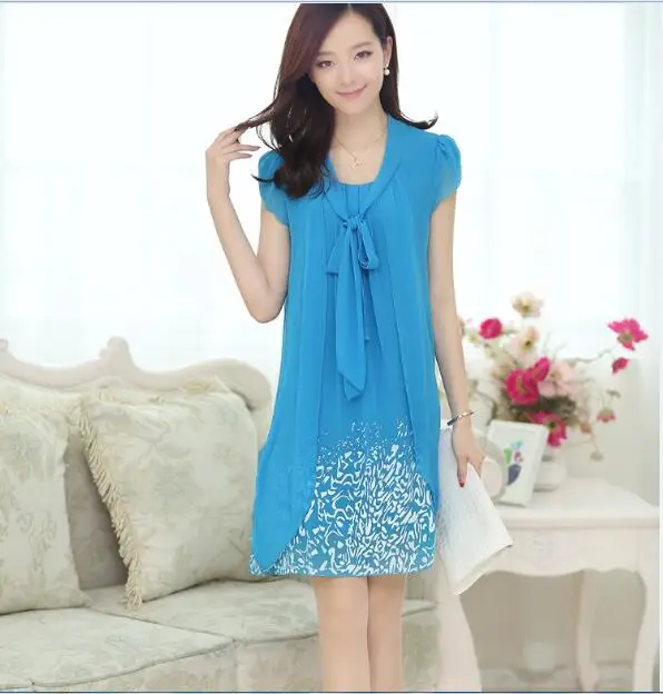 2016 новое летнее модное женское платье без рукавов шифоновое с принтом для