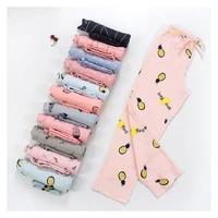 home pants bottoms pajamas cotton trousers new products 2018 sleeping lounge plus size knitwear female cotton nightwear candy