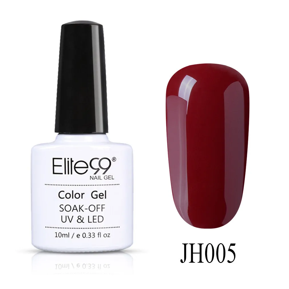 JH005 Elite99 10 мл синий Цветной Гель-лак для ногтей Полупостоянный Светодиодный УФ-Гель-лак для дизайна ногтей отмачиваемый Гель-лак для ногтей - Цвет: JH005