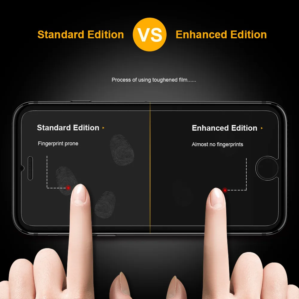 Floveme закаленное Стекло для iPhone 7 8 плюс 3D край thoughness Экран протектор 6 S взрыв