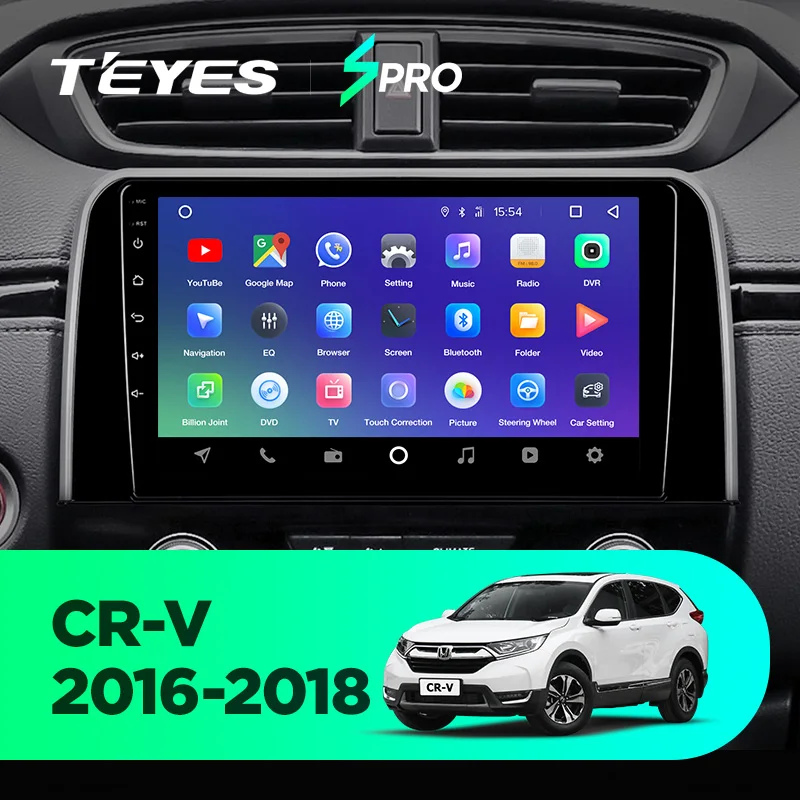 TEYES SPRO Штатная магнитола для Хонда ЦРВ ЦР-В 5 Honda CRV CR-V 5 RT RW Android 8.1, до 8-ЯДЕР, до 4+ 64ГБ 32EQ+ DSP 2DIN автомагнитола 2 DIN DVD GPS мультимедиа автомобиля головное устройство