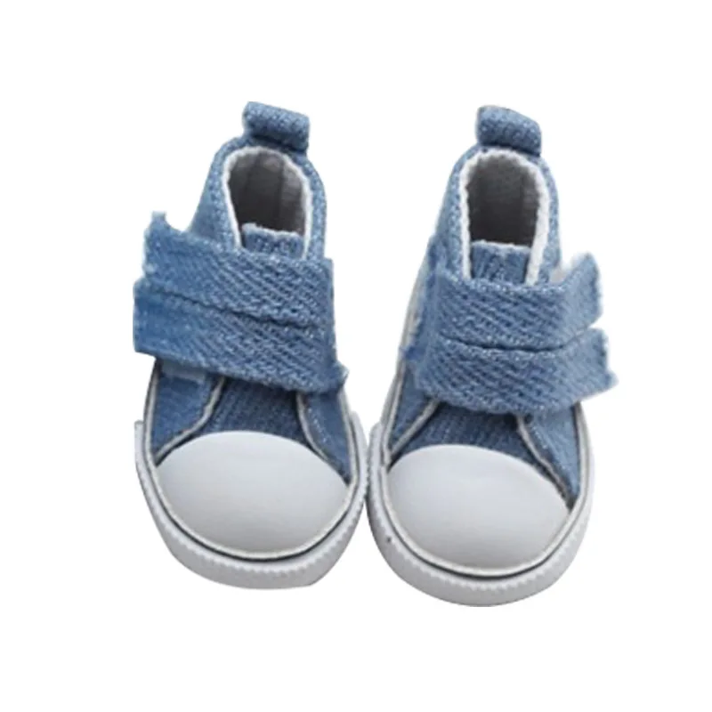 5cm Denim Canvas Mini Doll Shoes Toy Hand Made Accessories for Sharon Boots Sneakers Girls Clothes Bjd | Игрушки и хобби