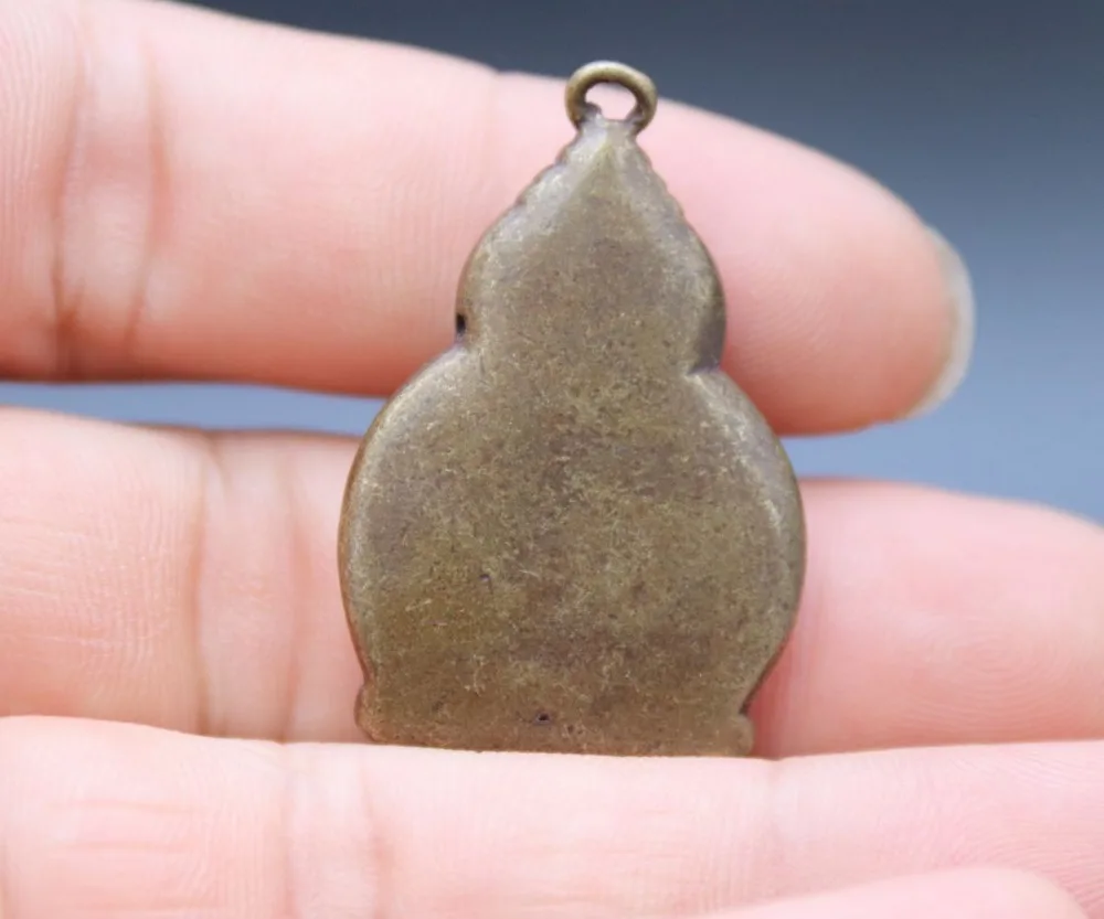 4 см Тибет Чистая Бронза Медь Кван-Инь Гуаньинь Будда Бодхисаттва амулет кулон |