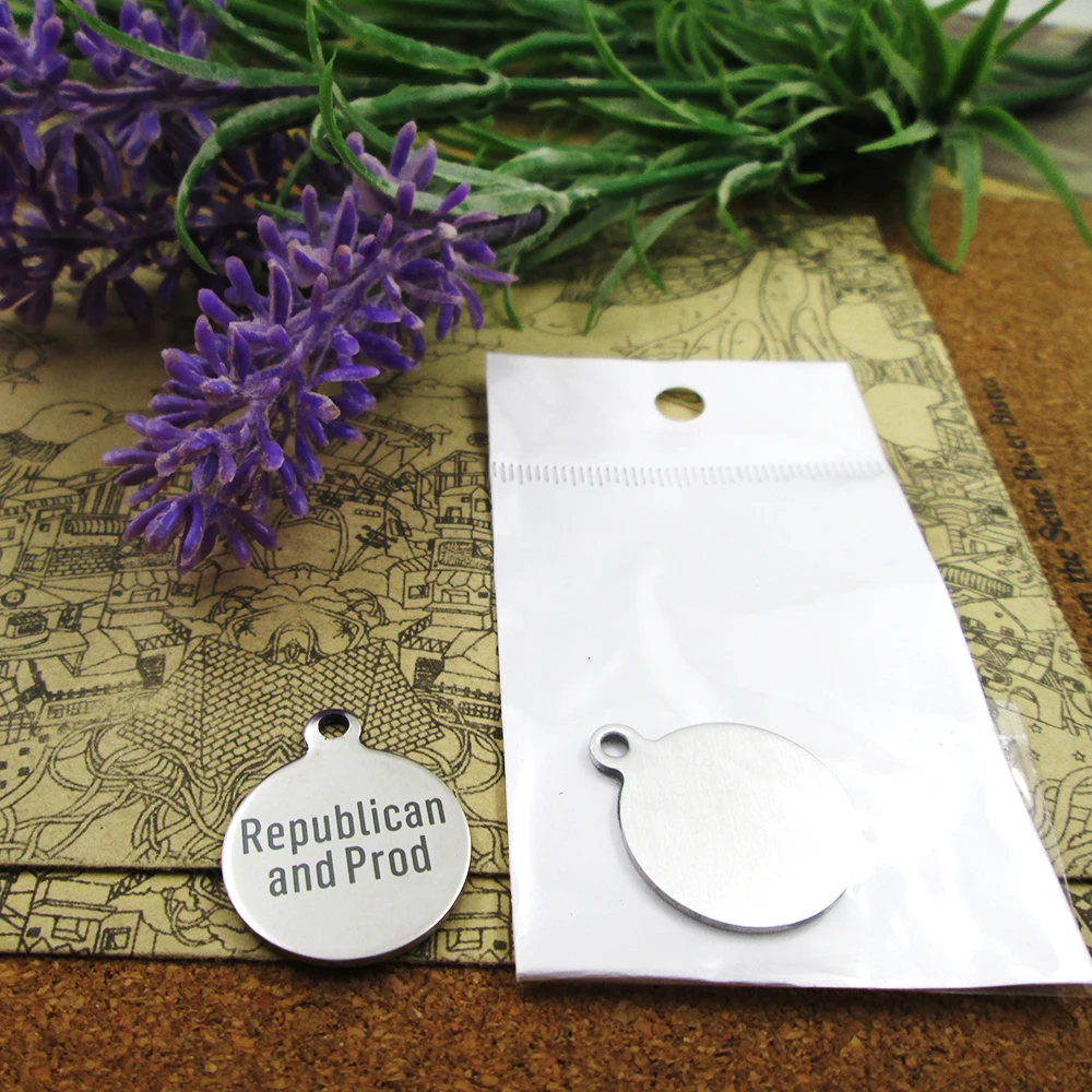 10 шт. подвески из нержавеющей стали республиканский и прод больше стилей для