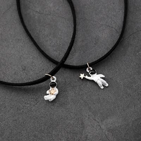 boeycjr universe astronaut galaxy necklace chain handmade vintage jewelry pendant collar choker for women christmas gift