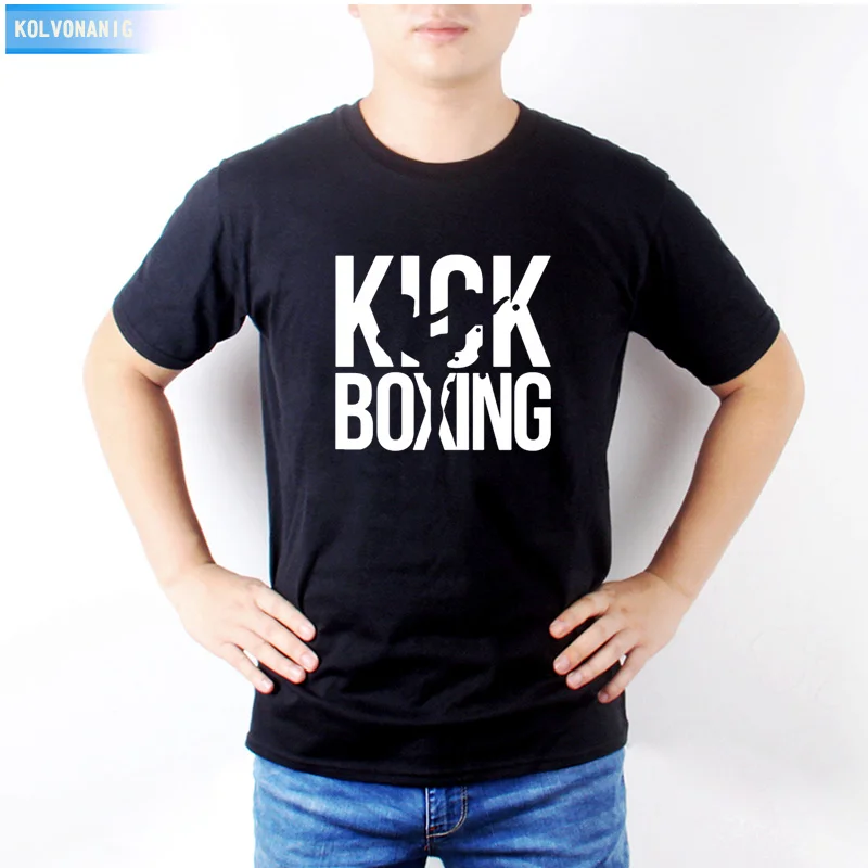 

2021 Summer KICK BOXING MMA Free Sparring Printed T Shirt Oversized Men's T-Shirts Cotton Short Sleeve O-Neck Top Tees Plus Size
