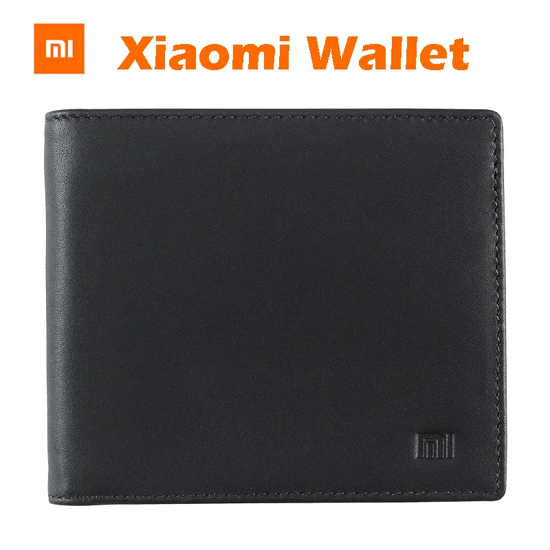 Оригинальный Xiaomi Бумажник Полный грианд кожаный кошелек человек женщина