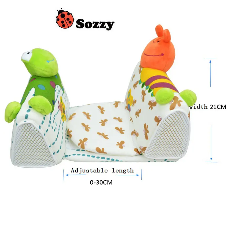 Sozzy позиционер ребенка спать Подушки Детские анти ролл младенческой сбоку
