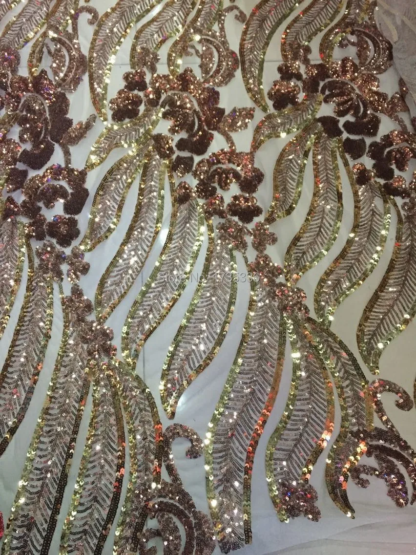 Бесплатная доставка компанией DHL ткань с золотыми блестками пайетками для