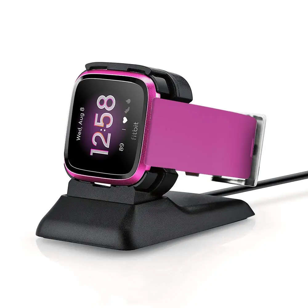 Зарядное устройство для Fitbit Versa Lite Edition, зарядное устройство для Fitbit Versa Lite Edition, зарядная док-станция с держателем, зарядный Премиум Пластиковый кабель