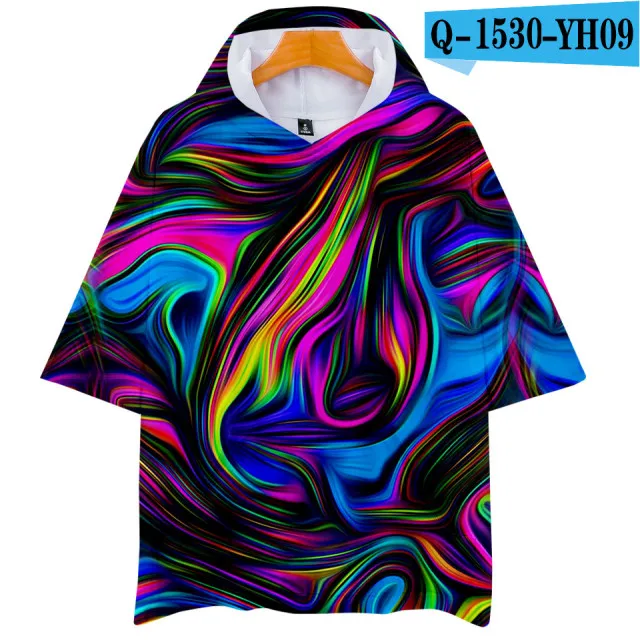 3d-1251 3D Tie Dye Flashbacks Толстовка Футболка мужская женская цветная психоделическая Футболка модная Harajuku фирменная футболка одежда - Цвет: 3d-1251