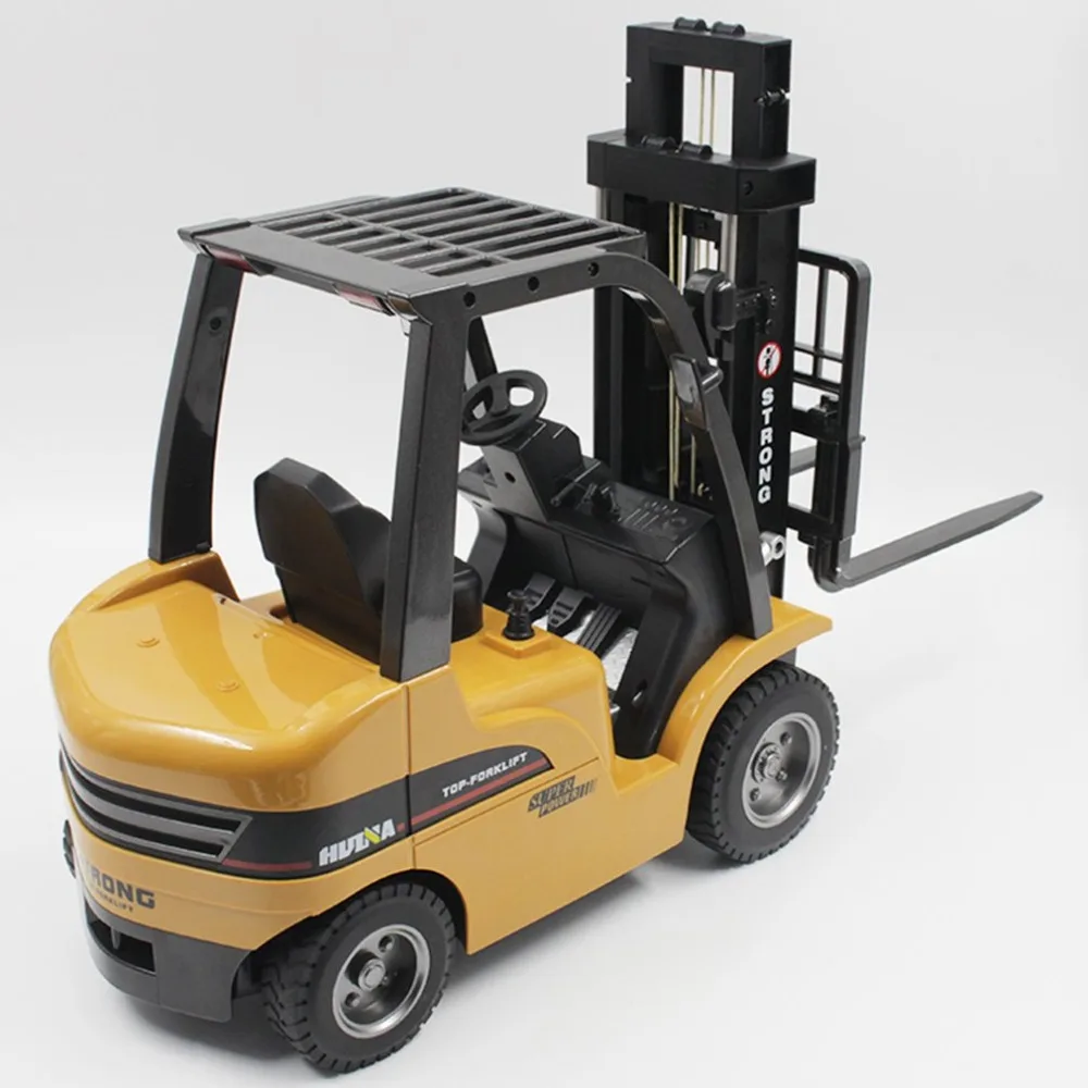 HUINA игрушечные лошадки 1577 1/10 8CH Сплав RC Автопогрузчик кран строительство