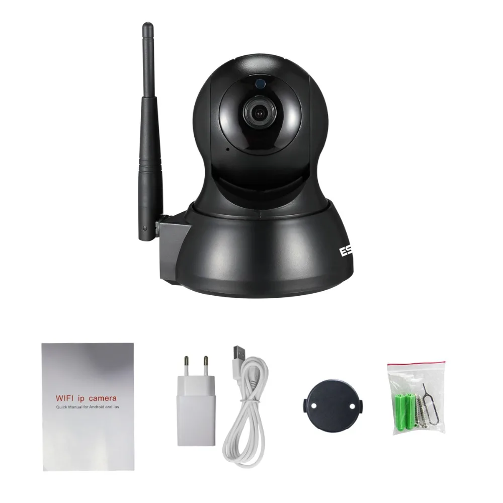ESCAM QF007 1MP 720P WiFi ИК сигнализация панорамирование/наклон IP камера Поддержка 64G TF карта
