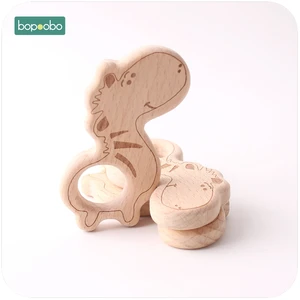 Bopoobo высококачественный Прорезыватель для зубов, 1 шт., милый Прорезыватель для зубов с изображением зебры, сделай сам, детский прорезыватель, сделай сам, ювелирное изделие, Прорезыватель для зубов, оригинальный деревянный Прорезыватель для зубов