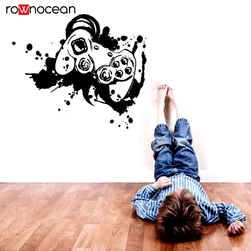 Мотивационные видеоигры цитаты настенные наклейки контроллер геймпад джойстик