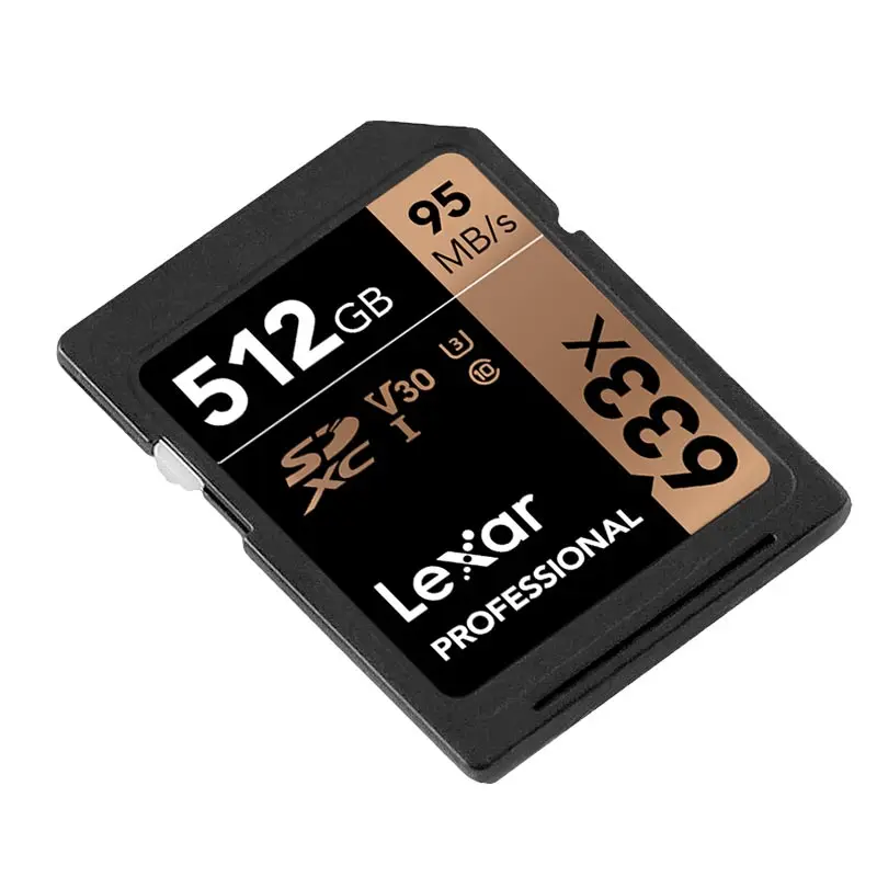 Lexar флешка мышь 512 ГБ флеш карта SDXC sd U3 карты памяти класса 10 memorias GB 95 МБ/с. для
