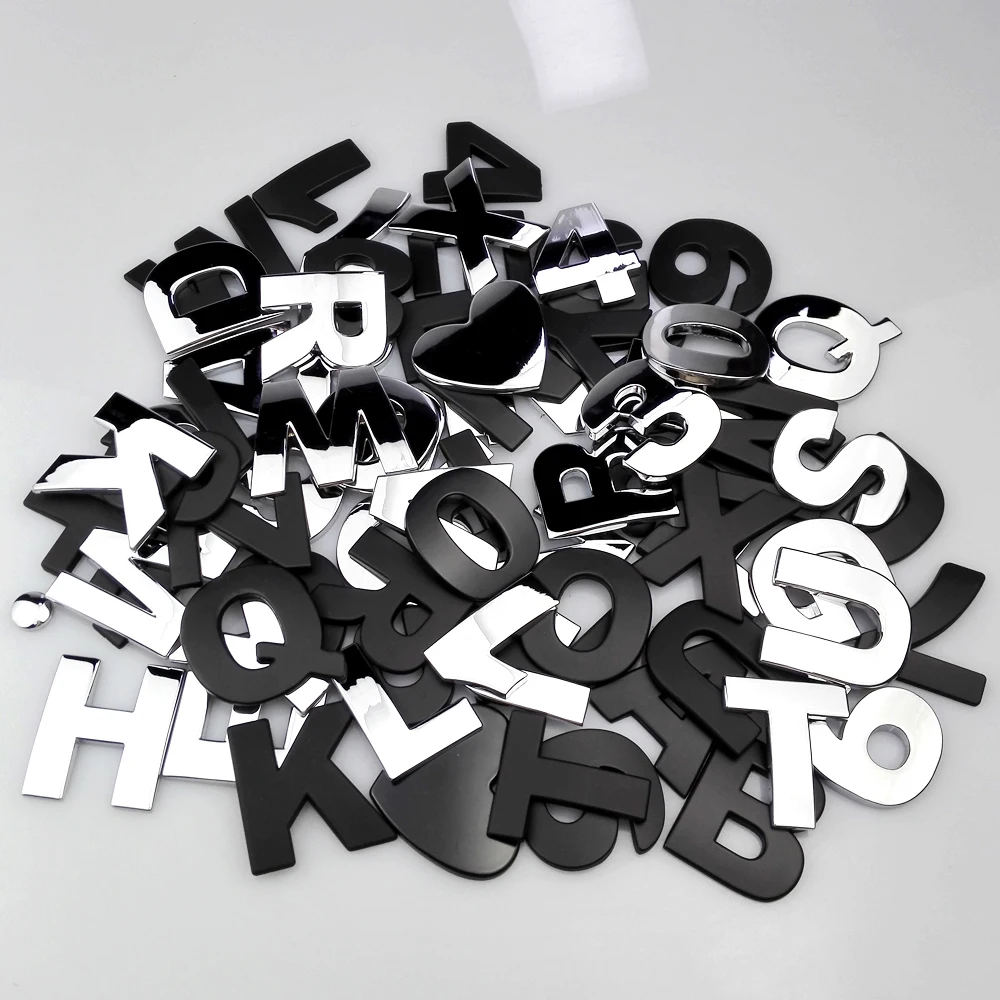 Автомобильные креативные автомобильные стикеры надпись и цифра эмблема Авто