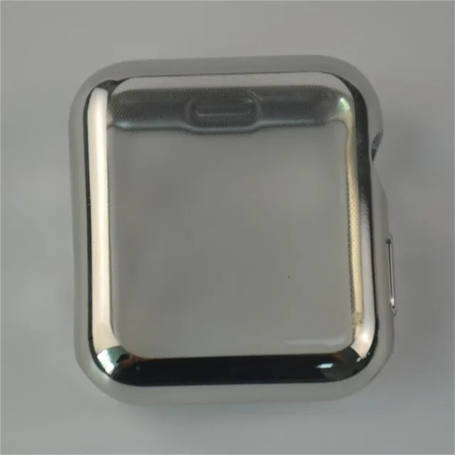 Silver Чехол для Apple Watch 3/2/1 42 мм 38 мм мягкий прозрачный ТПУ защитный чехол для Apple Watch Series 1 2 3 - Цвет: Silver