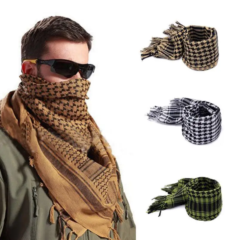 

Arabian Tactical Hunting Scarf Airsoft Sniper Face veil Multi prupose Hiking Camping scarves 110*110cm