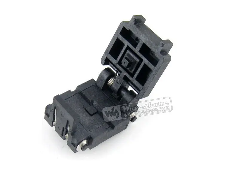 

QFN8 MLP8 MLF8 08QN65T33030 QFN Plastronics IC Test Socket Programming Adapter 2 Sides 3*3mm 0.65mm Pitch