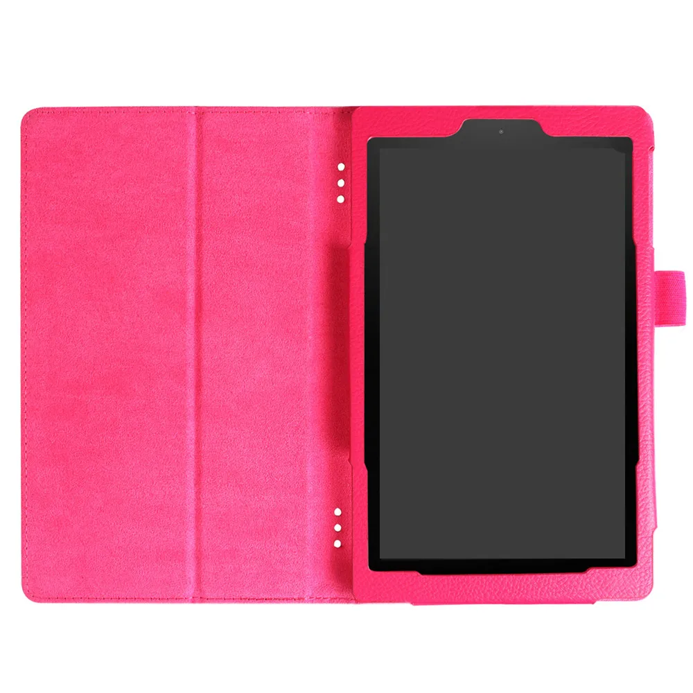 Hot Pink Для Amazon Kindle Fire HD 10 7th Gen Магнитная Кожаная подставка чехол из искусственной кожи чехол# H15 - Цвет: Hot Pink