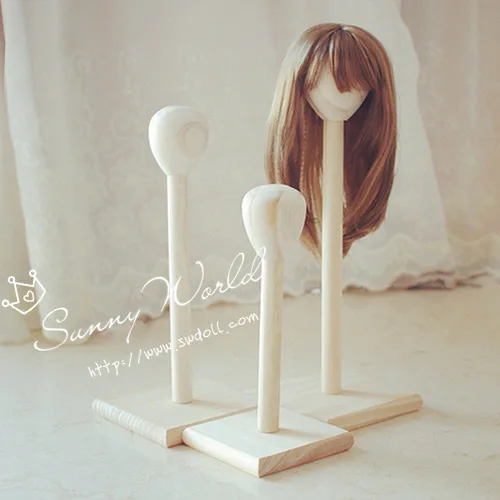 Деревянная стойка для кукольных париков 1/3 1/4 1/6 BJD|wigs doll hair|doll hair1/6 bjd |
