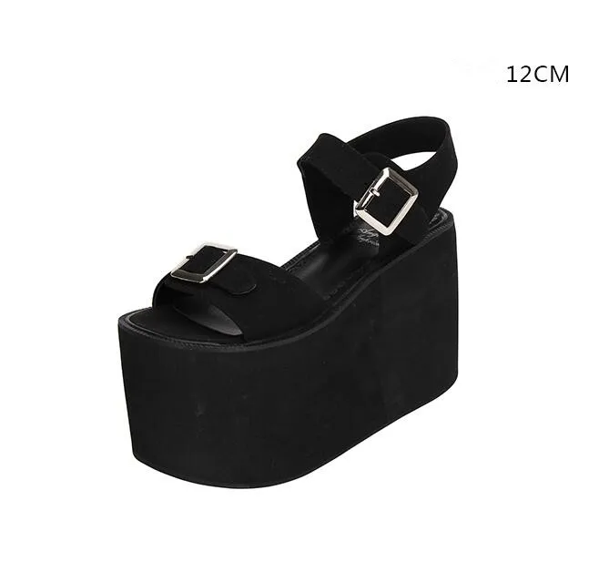 FLOCK 12CM Ангельские принты; женские туфли в стиле mori girl; туфли в стиле Лолиты в стиле панк; женские туфли-лодочки на очень высоком каблуке; женские летние модельные босоножки принцессы; 10 см; 47 - Цвет: FLOCK 12CM