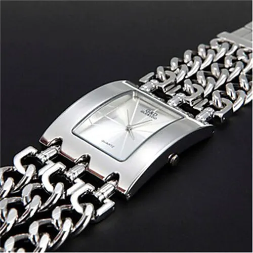 Новый G и D часы женщины мода кварцевые стали золотые свободного покроя платье